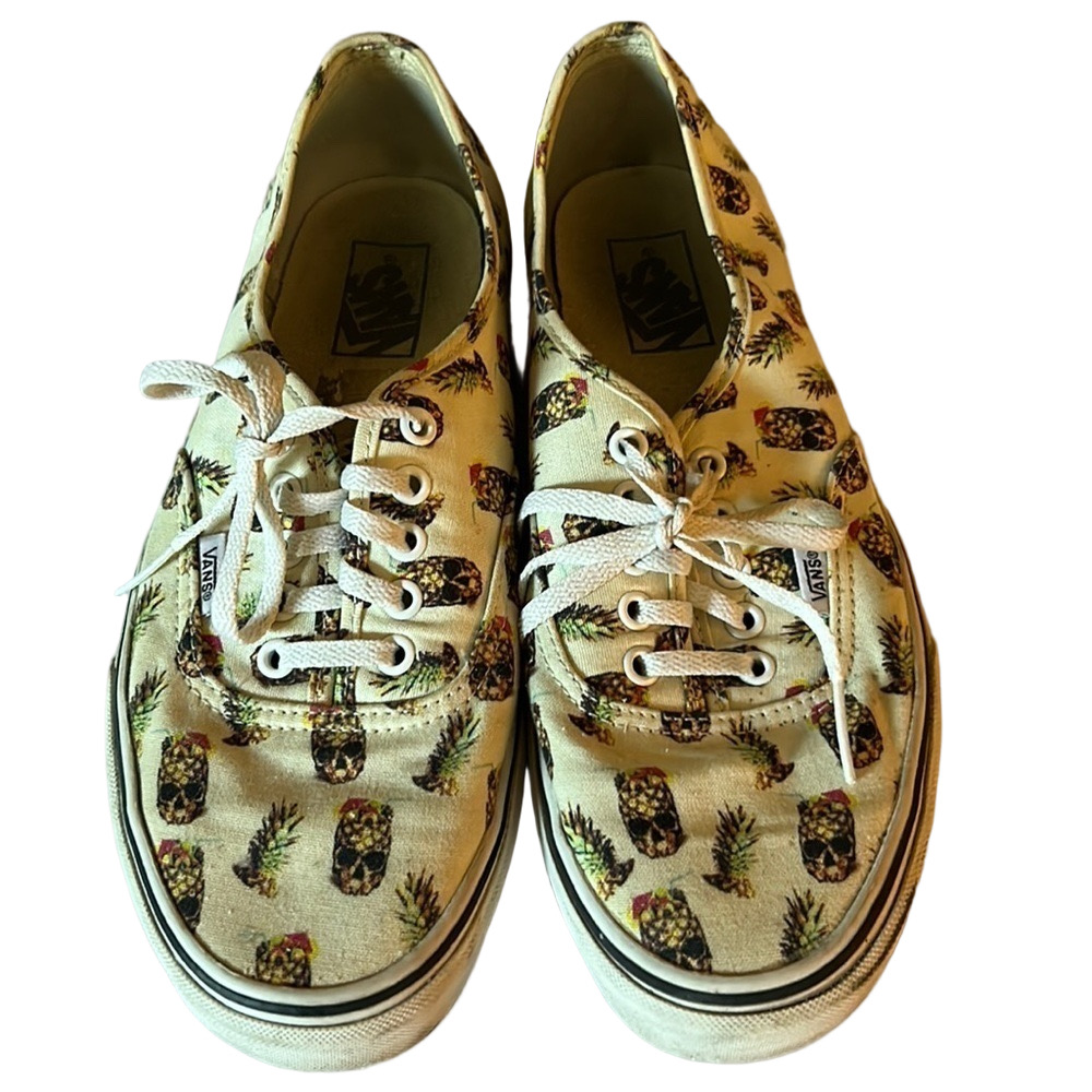 Vans -pre owned “ drained and confused Aloha”  US mens 9.5 US women’s 11